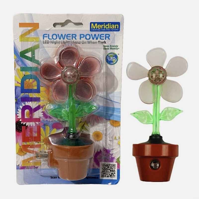 چراغ خواب طرح گل سنسور دار